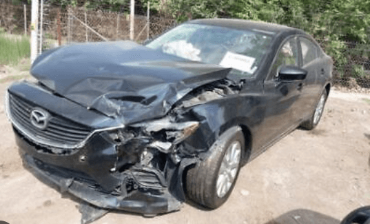 mazda wreck